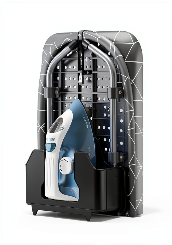Xabitat Ironing Board Foldable Wall Mount Gray Steel-4