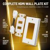 TNP Products HDMI Wall Plate 2-Port Ethernet-7