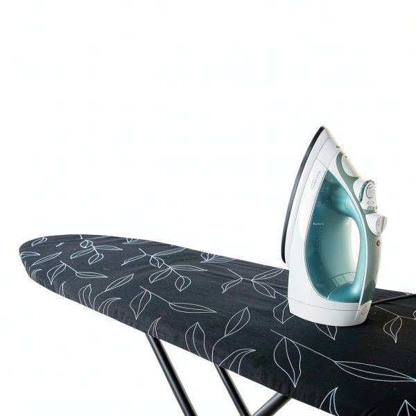 Ironing Board Metal Foldable ANGORA BRANDS Black Leaf Design-6