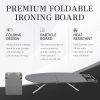 ZOES HOMEWARE Portable Ironing Board Wood Foldable Tabletop-1