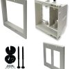 Electrical Outlet Box iMBAPrice 2 Gang Recessed-4