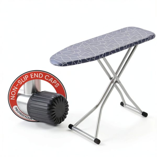 Bartnelli Ironing Board Foldable Adjustable Height Gray-3