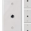 VCE Keystone Wall Plates White 10 Pack-0