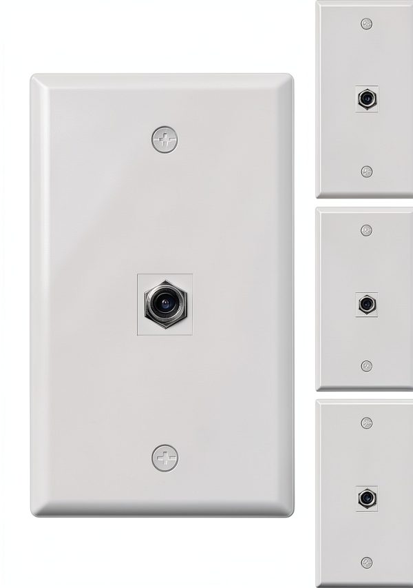 VCE Keystone Wall Plates White 10 Pack-0