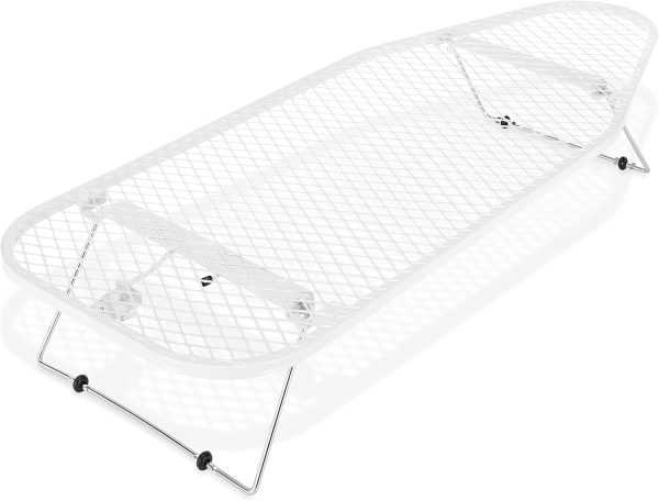 Whitmor Tabletop Ironing Board Steel Mesh Blue Compact-3