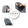 Xabitat Ironing Board Foldable Wall Mount Gray Steel-6