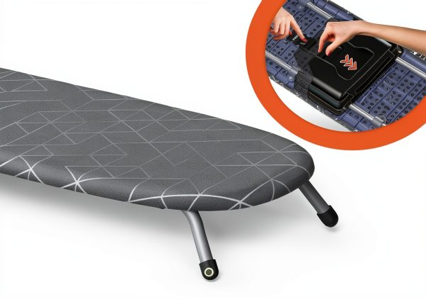 Xabitat Ironing Board Foldable Wall Mount Gray Steel-1