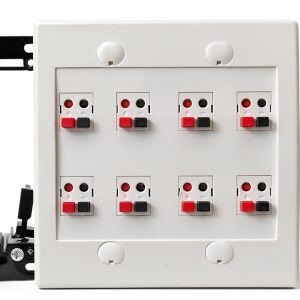 DIYTECH 8 Speaker Wall Plate Metal White-0
