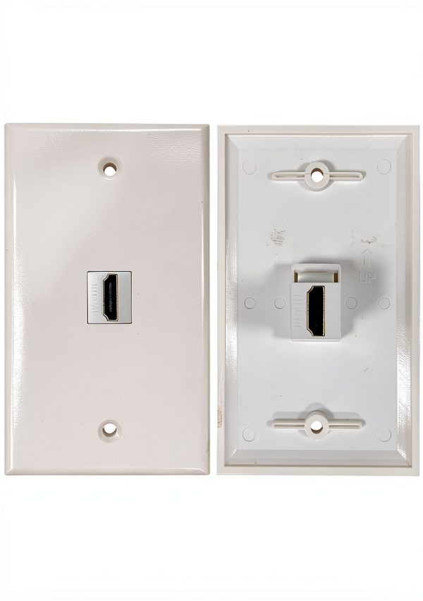 HDMI Wall Plate BNPUHIU ABS Single Port for Home-3