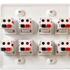 DIYTECH 8 Speaker Wall Plate Metal White-1