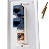 Coax and CAT6 Wall Plate IBL Plastic Snap‑On-1