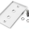 ICESPRING Dual F Coaxial Wall Plate ABS Durable-3