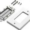 Polycarbonate Brush Wall Plate iwillink White-3