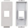 SatMaximum 1-Port Decorative Wall Plate White ABS Sleek Decora Design-3