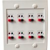 DIYTECH 8 Speaker Wall Plate Metal White-4