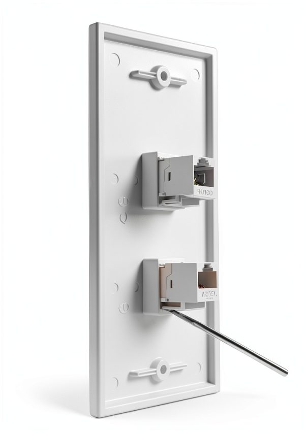 HDMI Wall Plate BNPUHIU ABS Single Port for Home-4