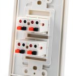 DIYTECH 4 Speaker Wall Plate Plastic Mounting Bracket-0