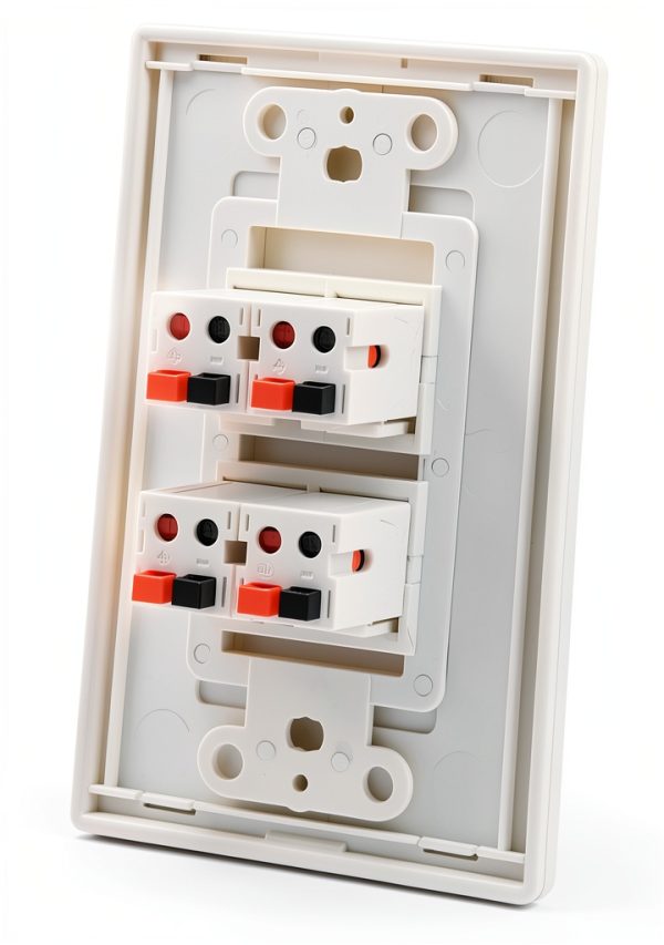 DIYTECH 4 Speaker Wall Plate Plastic Mounting Bracket-0