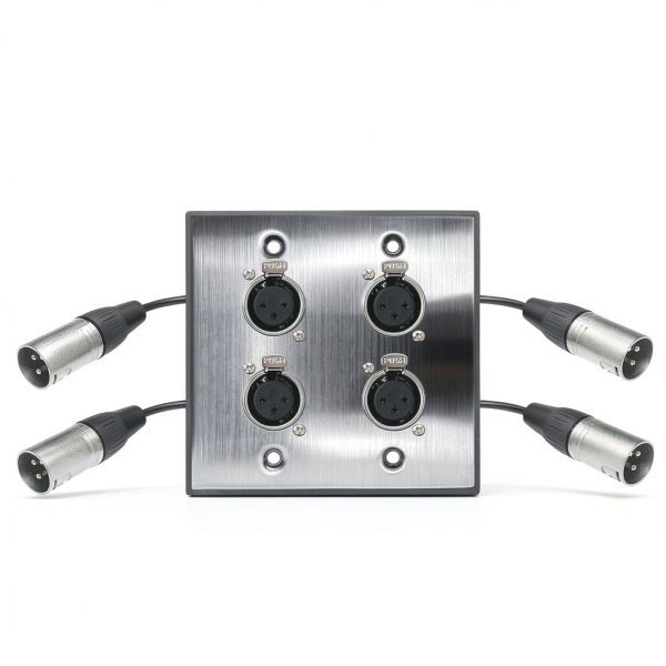 DIYTECH XLR Wall Plate Solderless Audio Transmission-1