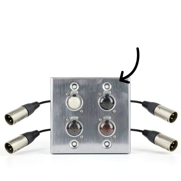 DIYTECH XLR Wall Plate Solderless Audio Transmission-5