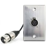 DIYTECH XLR Wall Plate Solderless Metal Design-0