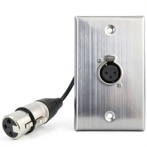 DIYTECH XLR Wall Plate Solderless Metal Design-0