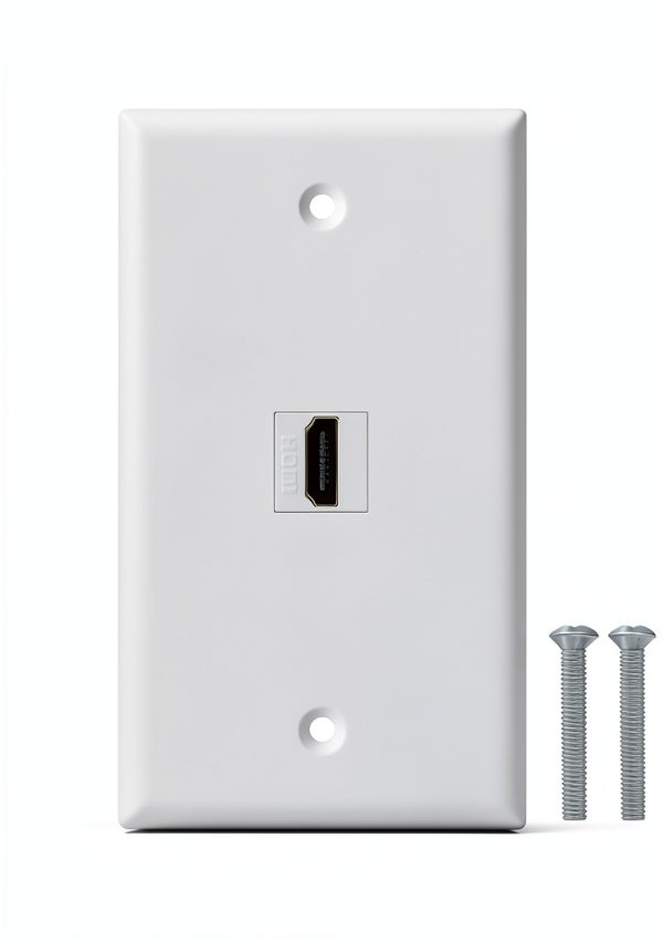HDMI Wall Plate BNPUHIU ABS Single Port for Home-0