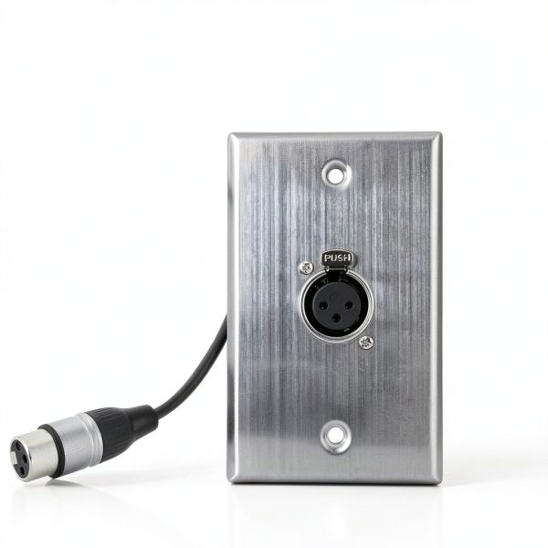 DIYTECH XLR Wall Plate Solderless Metal Design-1
