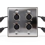DIYTECH XLR Wall Plate Solderless Audio Transmission-0