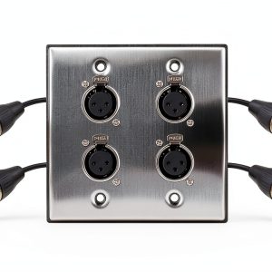 DIYTECH XLR Wall Plate Solderless Audio Transmission-0