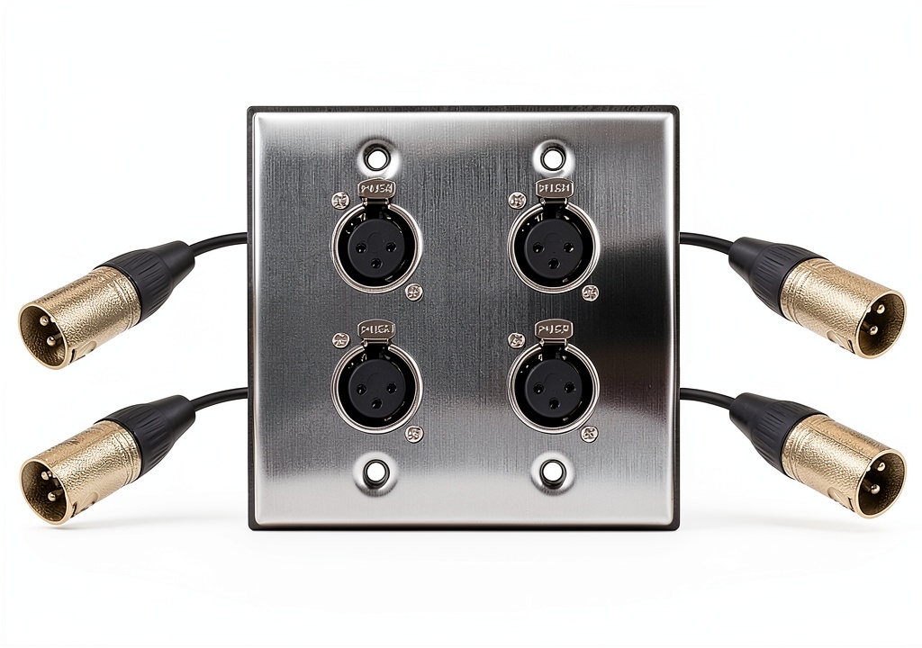 DIYTECH XLR Wall Plate Solderless installation