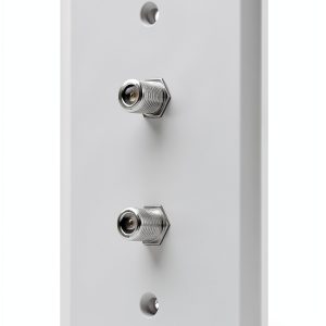ICESPRING Dual F Coaxial Wall Plate ABS Durable-0