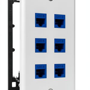 DIYTECH 6 Port Ethernet Wall Plate-0