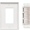 Polycarbonate Brush Wall Plate iwillink White-2