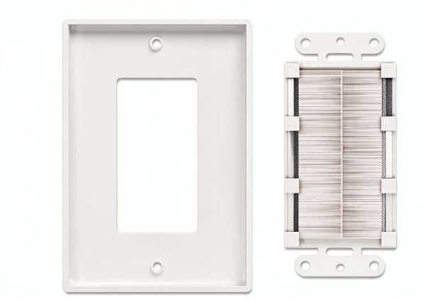 Polycarbonate Brush Wall Plate iwillink White-2