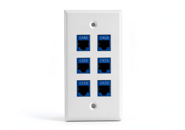 DIYTECH 6 Port Ethernet Wall Plate-2