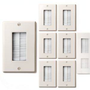 Polycarbonate Brush Wall Plate iwillink White-0