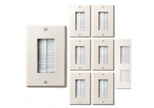 Polycarbonate Brush Wall Plate iwillink White-0