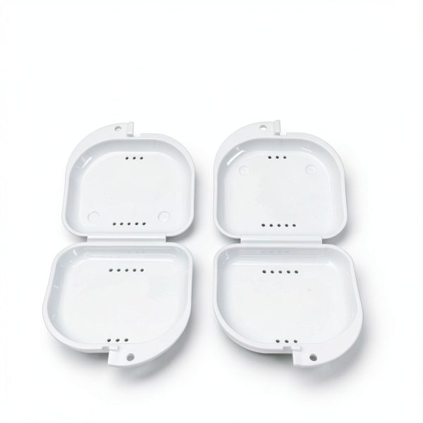 Orthodontic Retainer Box by luzen 8 Pack Polypropylene Snap Closure-3
