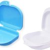 Orthodontic Retainer Box by luzen 8 Pack Polypropylene Snap Closure-0