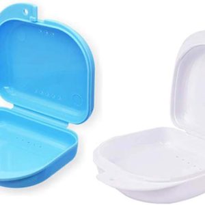 Orthodontic Retainer Box by luzen 8 Pack Polypropylene Snap Closure-0