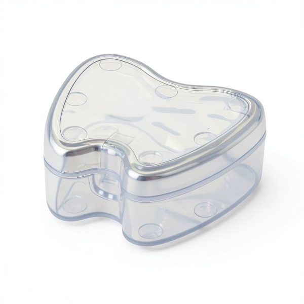 Orthodontic Retainer Box Practicon Clear Plastic 24 Count Locking Tab-3