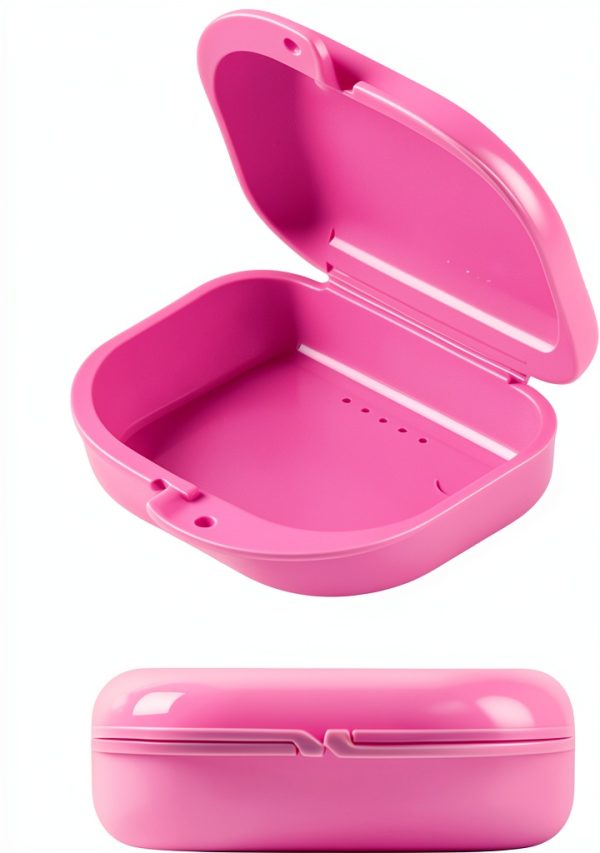 Orthodontic Retainer Box DentalPro Storage Case with Secure Lid-1