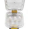 Transparent Dental Retainer Box KTELLTY with Locking Latch-1