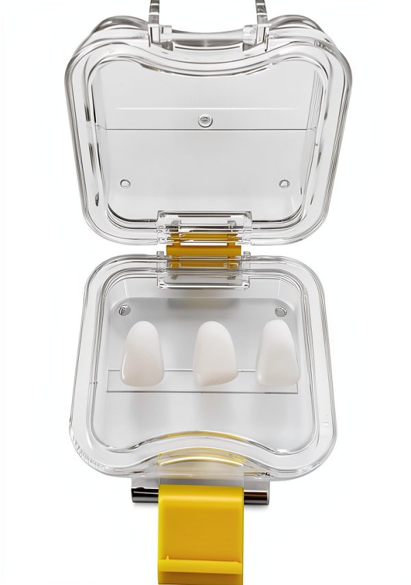 Transparent Dental Retainer Box KTELLTY with Locking Latch-1