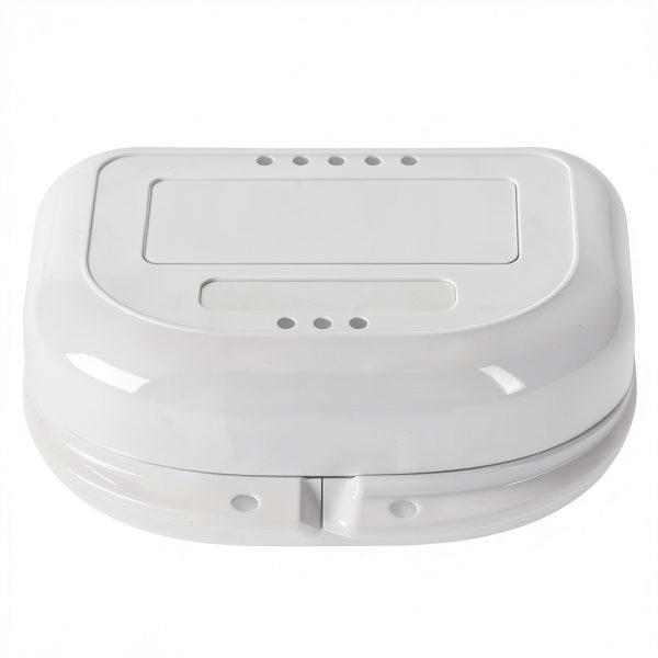 Plasdent Orthodontic Retainer Box with Hinged Lid Snap Heavy Plastic-1