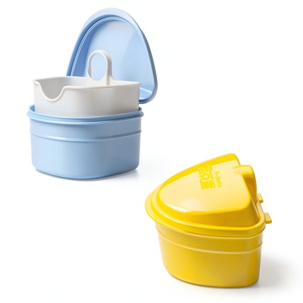 DentalPro Retainer Cleaner Case Food Grade PP Portable 9.5x8.5x7.5cm-7