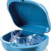 Orthodontic Retainer Box by luzen 8 Pack Polypropylene Snap Closure-1