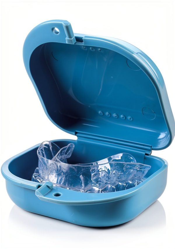 Orthodontic Retainer Box by luzen 8 Pack Polypropylene Snap Closure-1