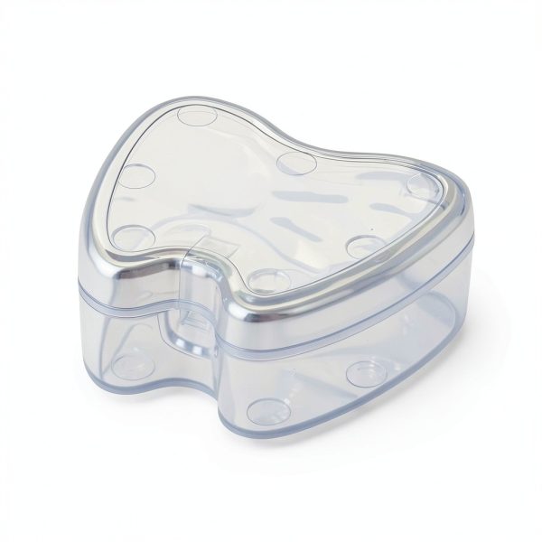 Orthodontic Retainer Box Practicon Clear Plastic 24 Count Locking Tab-2